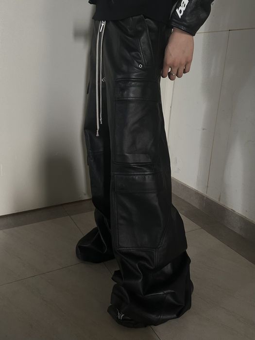 Rick Owens Rick owens23S/S leather Cargo bela pants | Grailed