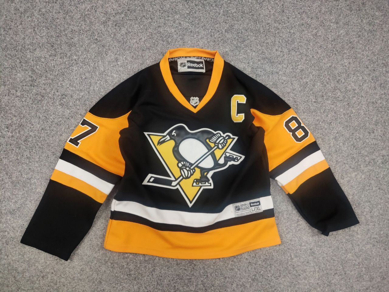 Reebok Vintage Reebok NHL CCM Penguins Crosby Stitched Hocke Jersey Size US S / EU 44-46 / 1 - 8 Thumbnail