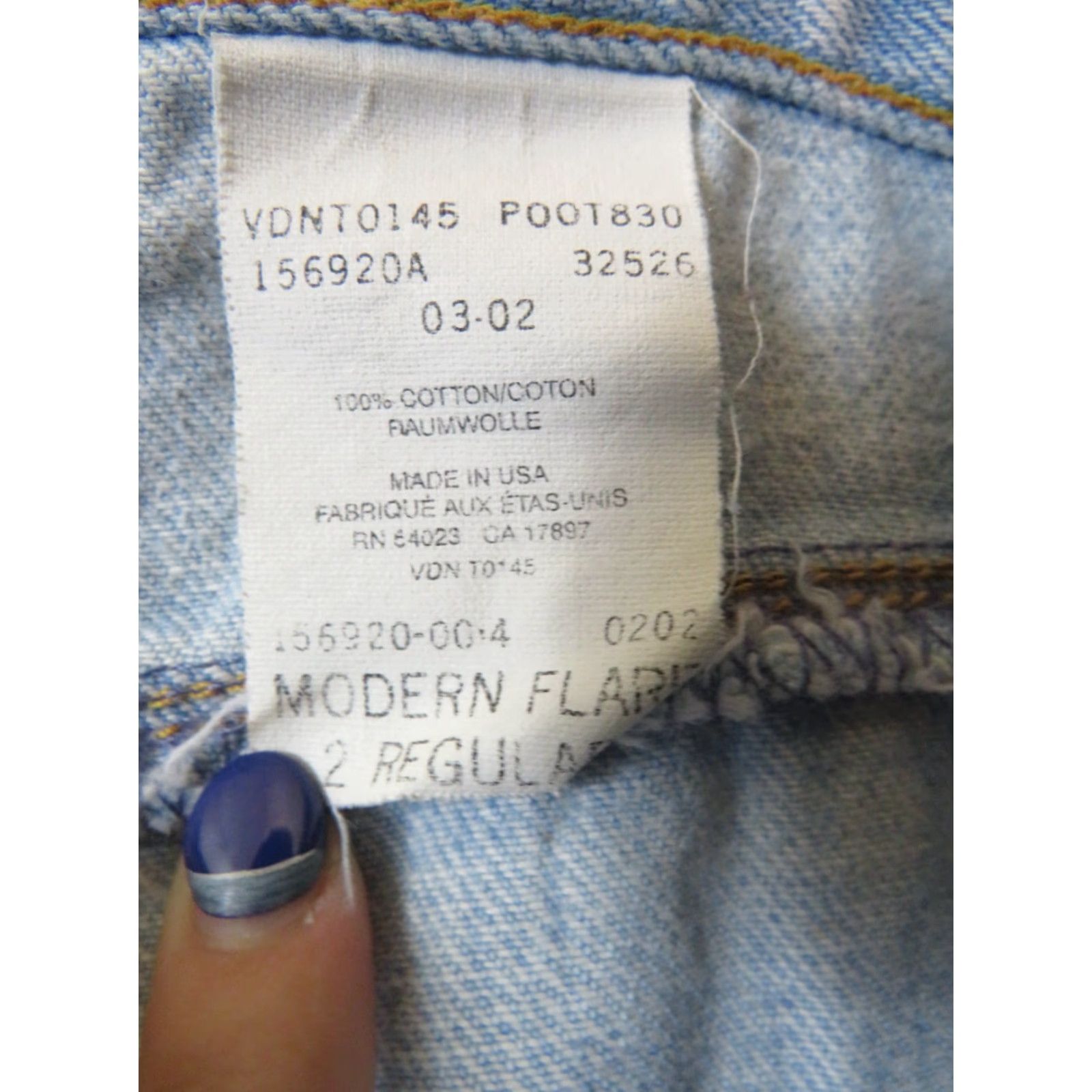 Gap VINTAGE Gap Jeans Women 2 Regular Cowboy Modern Flare Made in USA Blue Denim Western 90s Ladies Jeans Girls Mens? Size 26" / US 2 / IT 38 - 2 Thumbnail