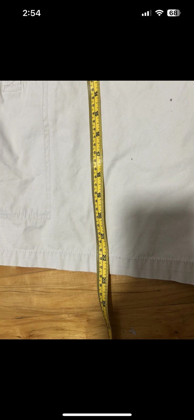 Other Plugg Men's Cargo Shorts, Beige Size 32 Workwear Grunge Size US 32 / EU 48 - 3 Thumbnail
