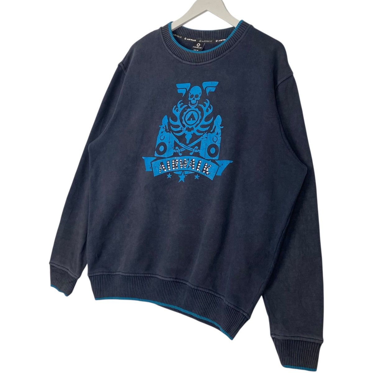 Vintage Vintage Airwalk Skateboard Sweatshirt Crewneck Big Logo Blue Size US M / EU 48-50 / 2 - 2 Thumbnail