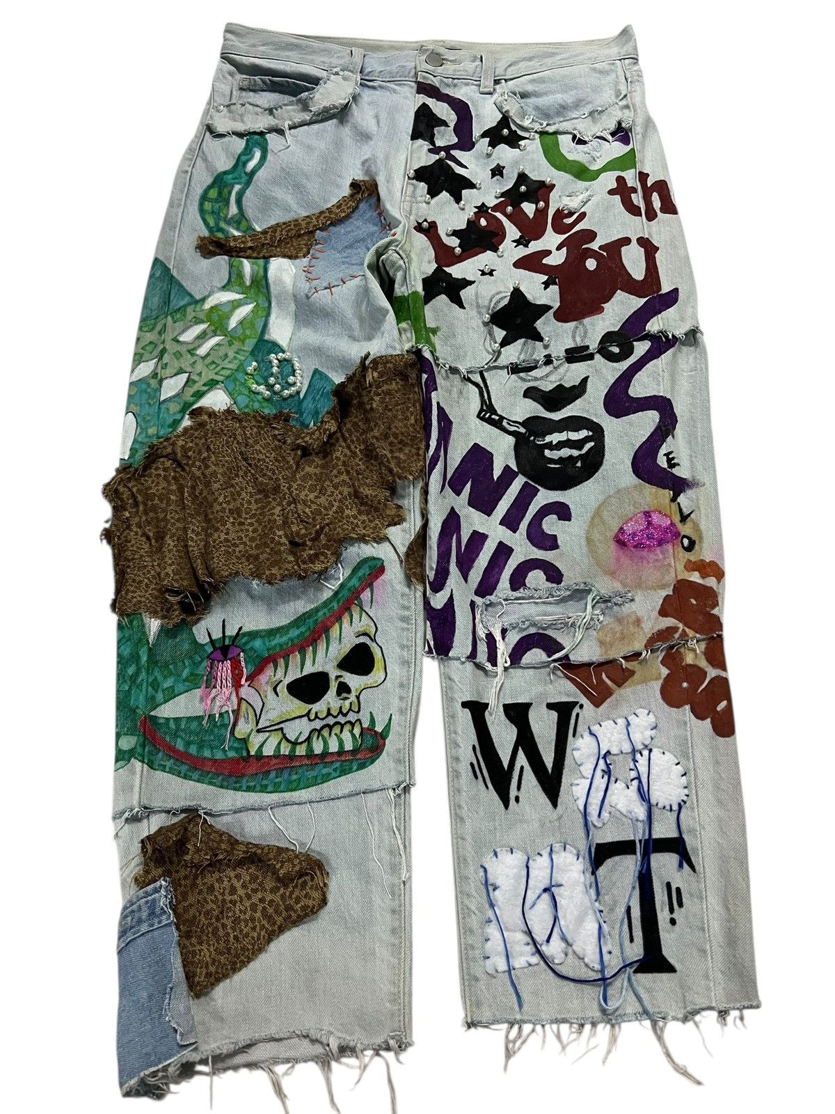 If Six Was Nine × Seditionaries × Uniqlo UNIQLO CROPPED PUNK JEANS Size US 30 / EU 46 - 1 Thumbnail