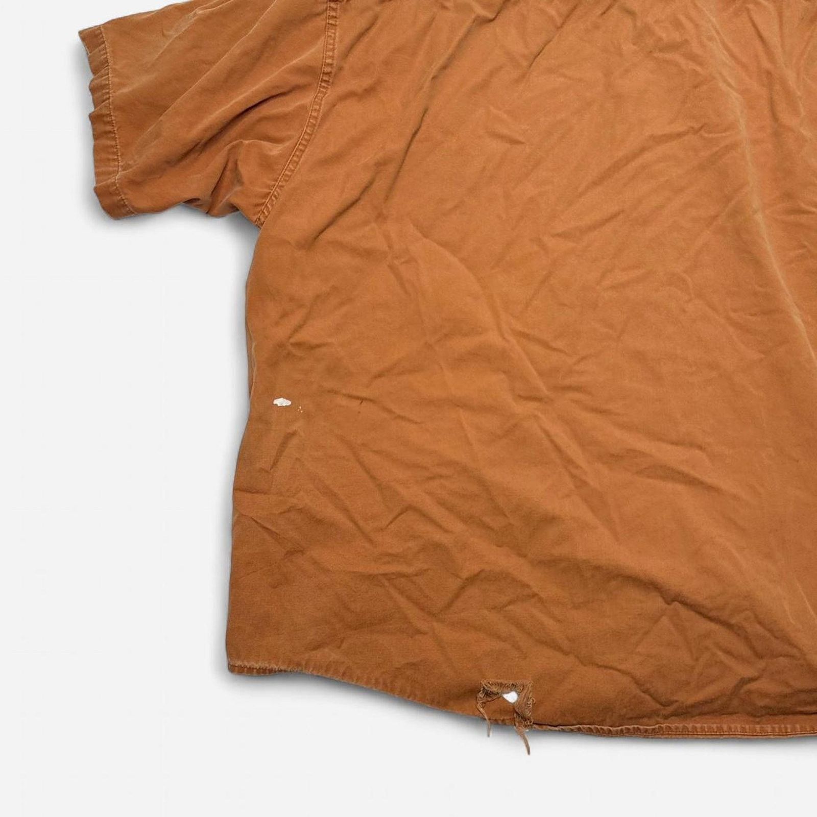 Cabelas Cabela’s Rust Orange Short Sleeve Button Shirt 4XL Tall Size US XXL / EU 58 / 5 - 6 Thumbnail