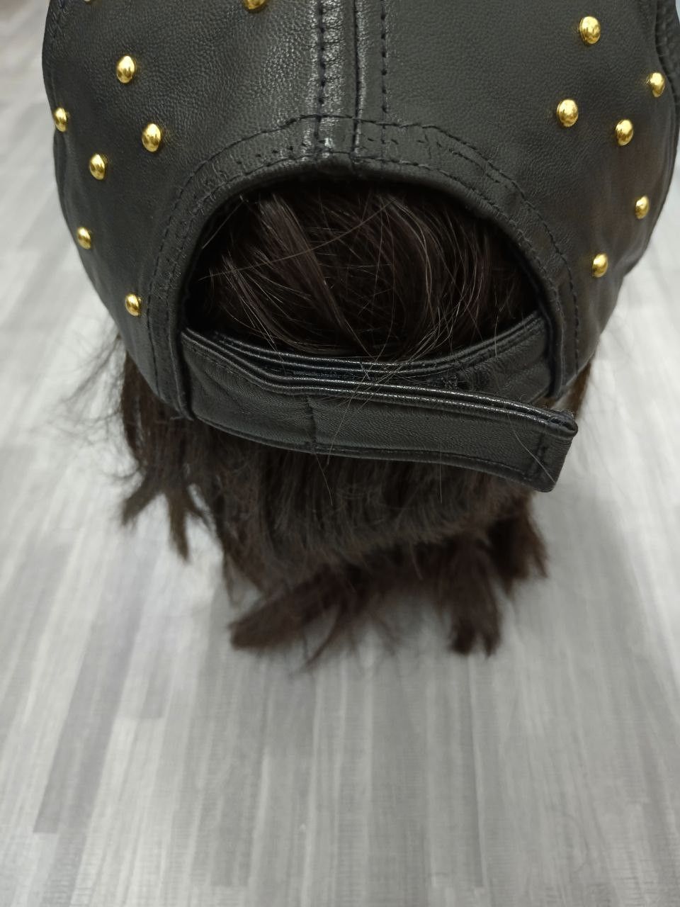 Leather SOFT LEATHER SANTA BARBARA STUDDED HAT Size ONE SIZE - 4 Thumbnail