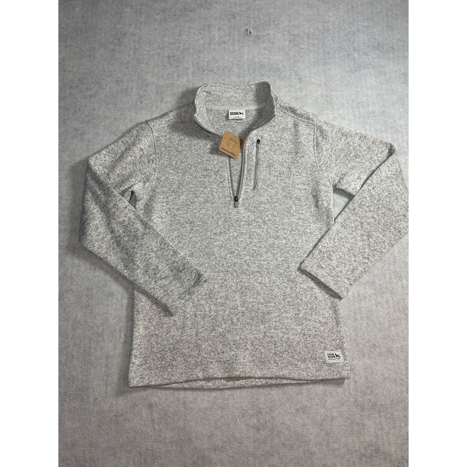 Eddie Bauer Eddie Bauer 1/4 Zip Gray Mens Small NWT Soft Cozy #0531 Size US S / EU 44-46 / 1 - 1 Thumbnail