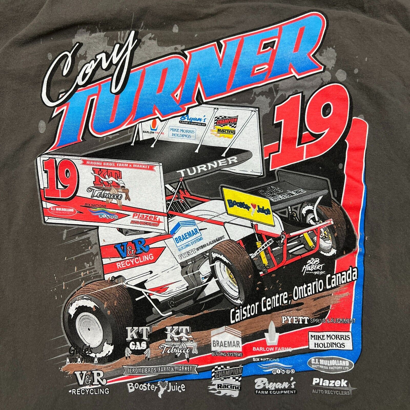 NASCAR × Vintage VTG Cory Turner T Shirt XL Double Sided NASCAR Racing Tee Size US XL / EU 56 / 4 - 2 Thumbnail