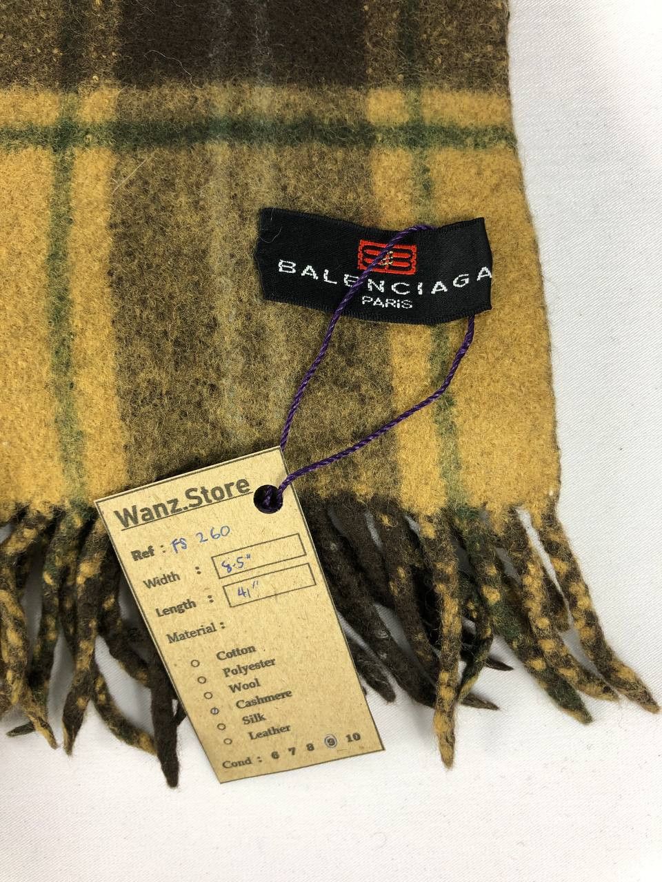 Vintage Balenciaga Scarf / Muffler / Neckwear FS260 Size ONE SIZE - 4 Thumbnail