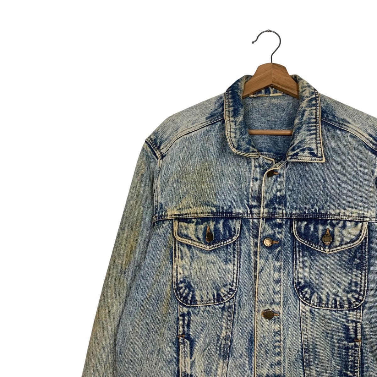 Vintage 90's MECHLIN Stone Wash Trucker Denim Jacket #2498-C112 Size US M / EU 48-50 / 2 - 6 Thumbnail