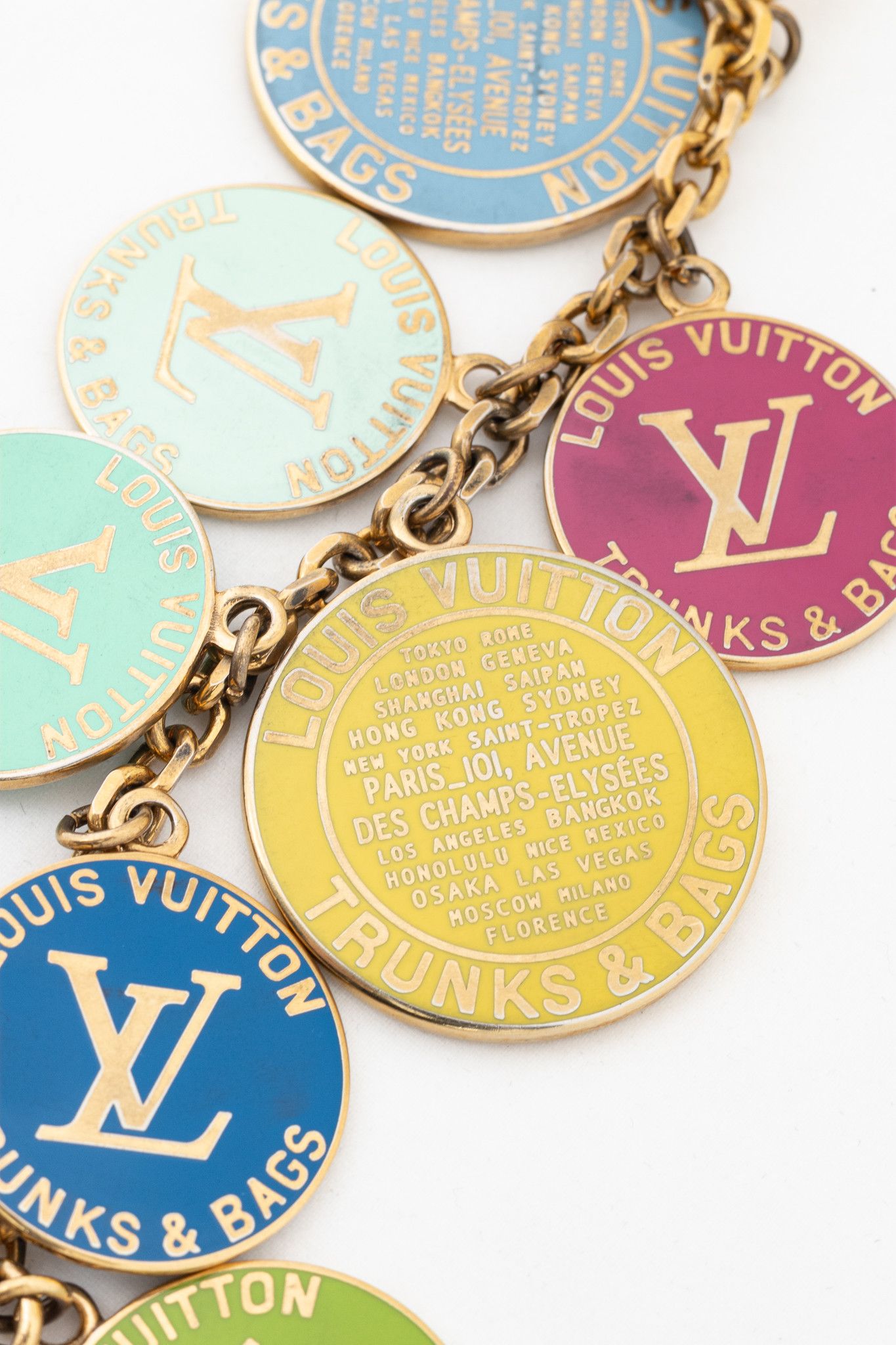 Louis Vuitton Louis Vuitton Globe Charm Chains Gold-Tone Key Ring Size ONE SIZE - 3 Thumbnail