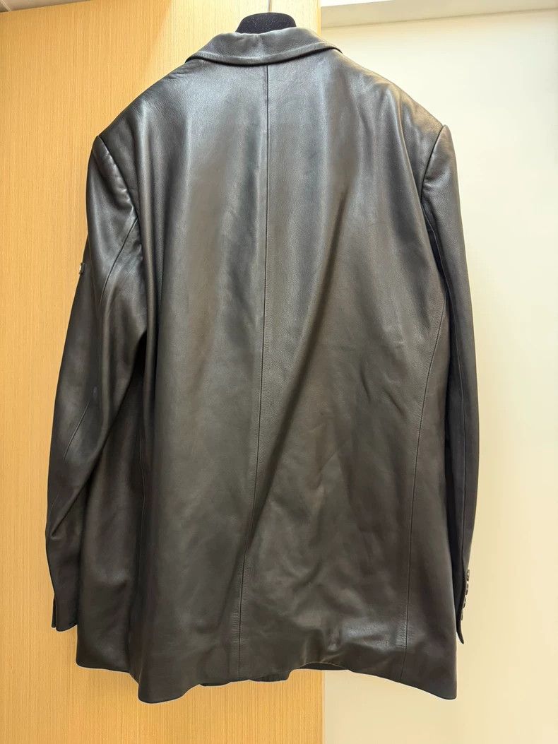 Balenciaga Balenciaga Sleeve Patch Logo Distressed Sheepskin Suit Jac Size US S / EU 44-46 / 1 - 3 Thumbnail