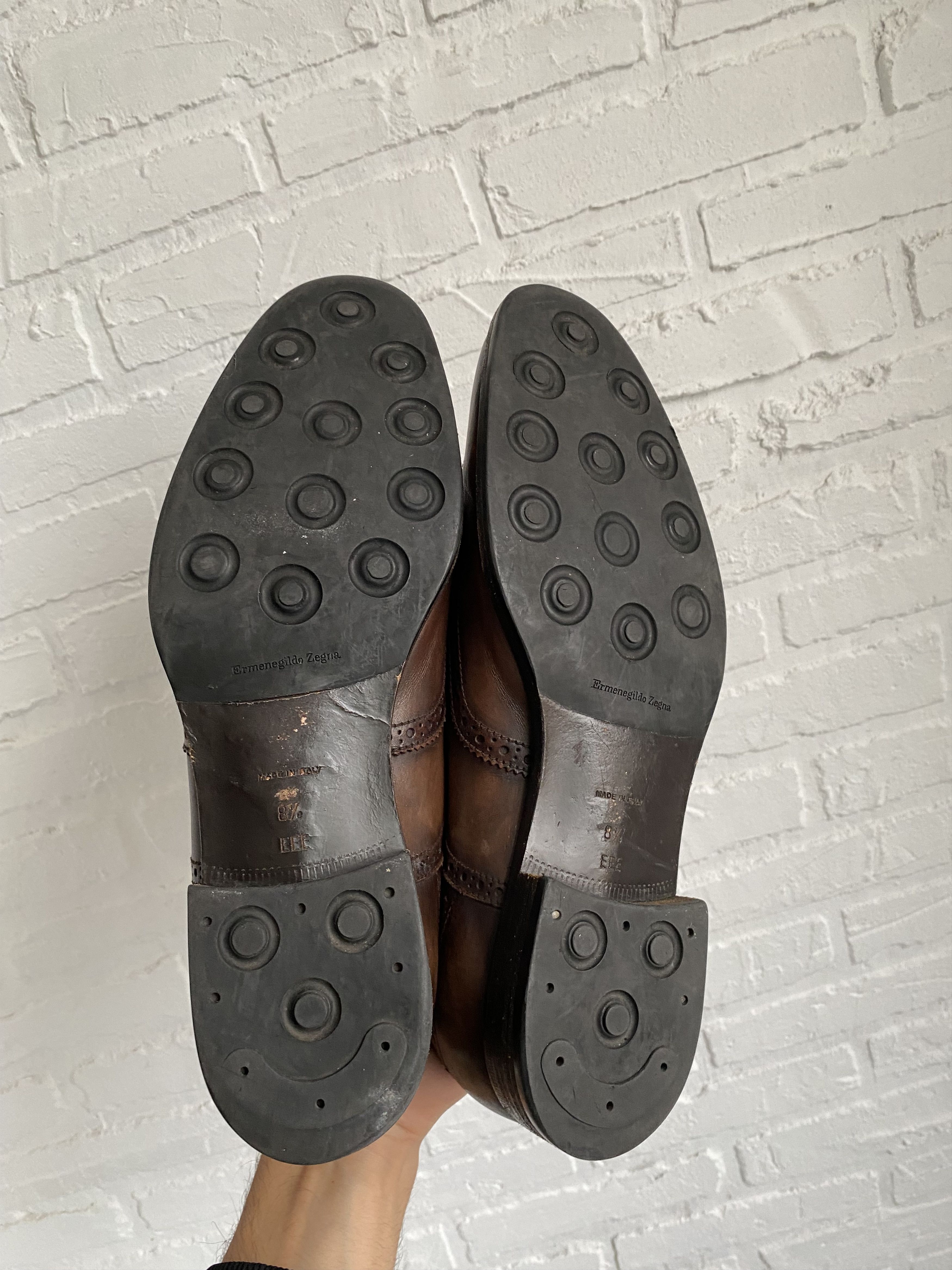 Ermenegildo Zegna Ermenegildo Zegna Brogue Leather Lace Up shoes Size US 8.5 / EU 41-42 - 7 Thumbnail