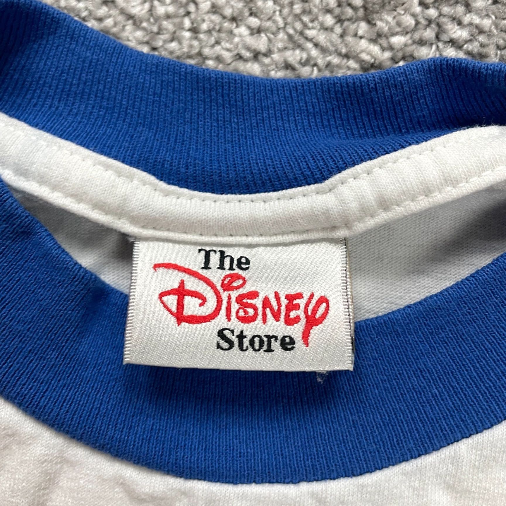 Disney Disney Ringer T-Shirt Women's Large White Graphic Cotton Tee Size L / US 10 / IT 46 - 7 Thumbnail
