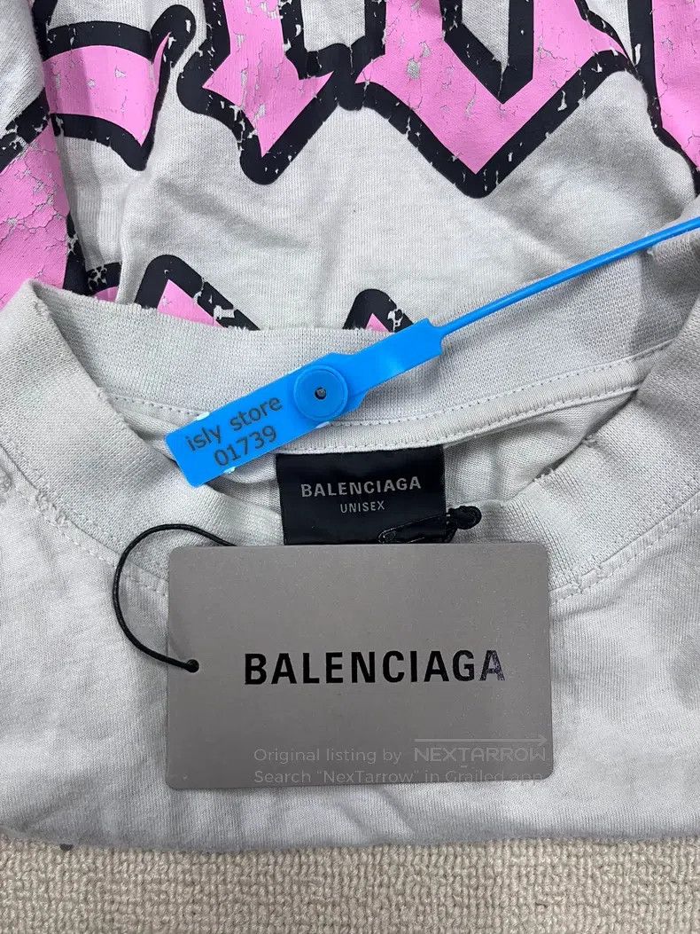 Balenciaga Balenciaga Back Letter Printed Crew Neck T-Shirt Size US S / EU 44-46 / 1 - 5 Thumbnail
