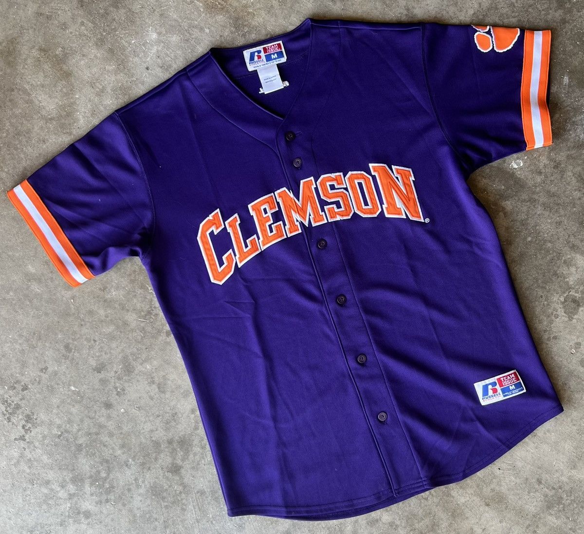 Russell Athletic × Vintage Clemson Baseball Jersey by Russell Size Medium Size US M / EU 48-50 / 2 - 1 Thumbnail