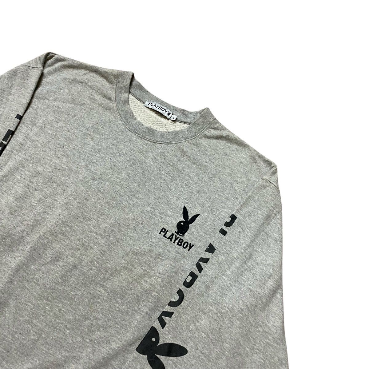 Playboy × Vintage Vintage 90s Playboy Big Logo Embroidery Sweatshirt Size US L / EU 52-54 / 3 - 4 Thumbnail