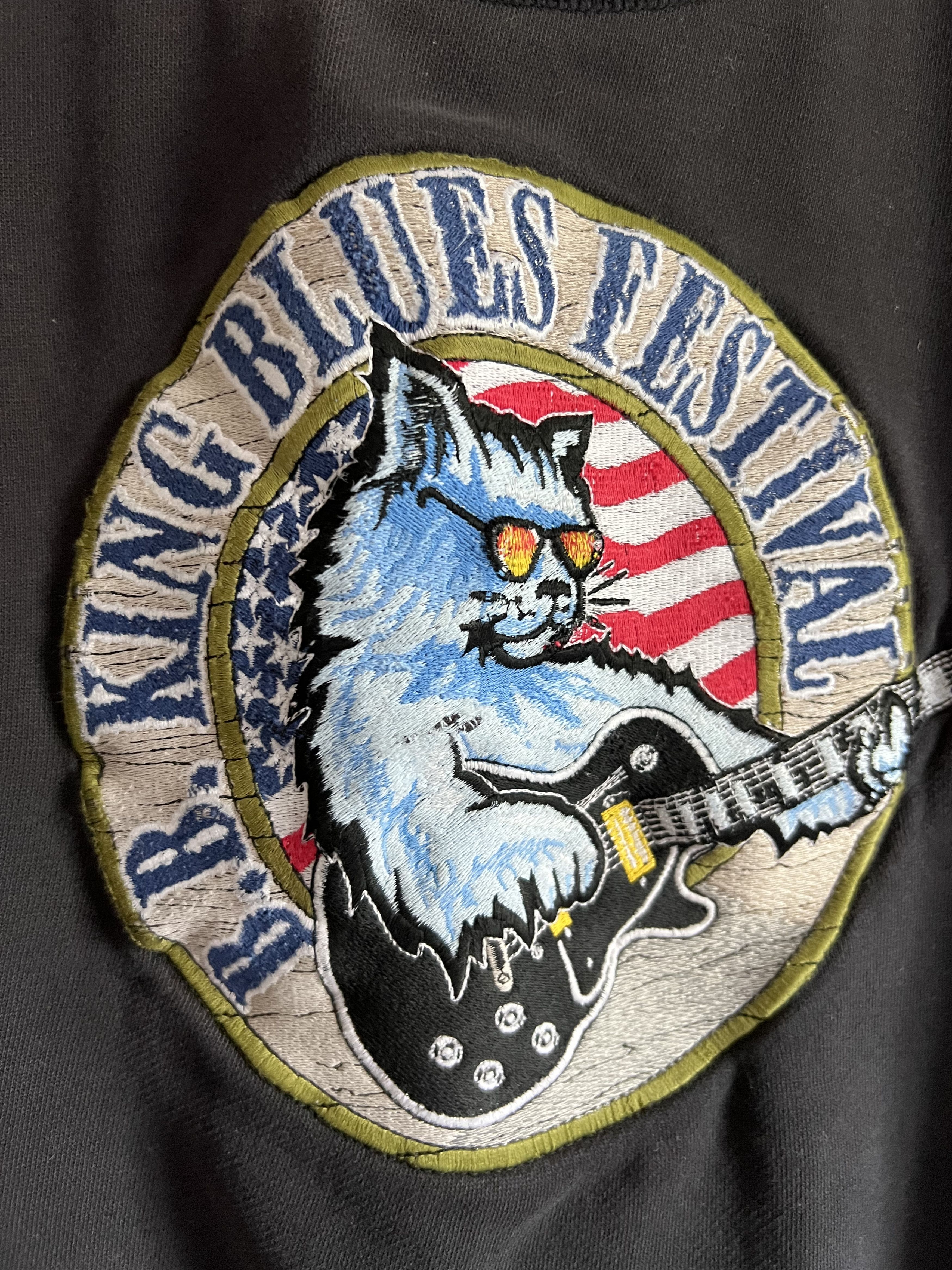 Vintage Vintage 90s B.B. King Blues Festival Embroidered Sweatshirt Size US XL / EU 56 / 4 - 3 Thumbnail