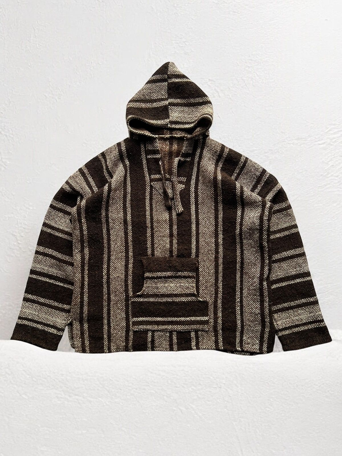 Designer × Japanese Brand × Vintage Vintage Baja Joe Mexican Threads Poncho Knitted Hoodie Size US M / EU 48-50 / 2 - 1 Thumbnail