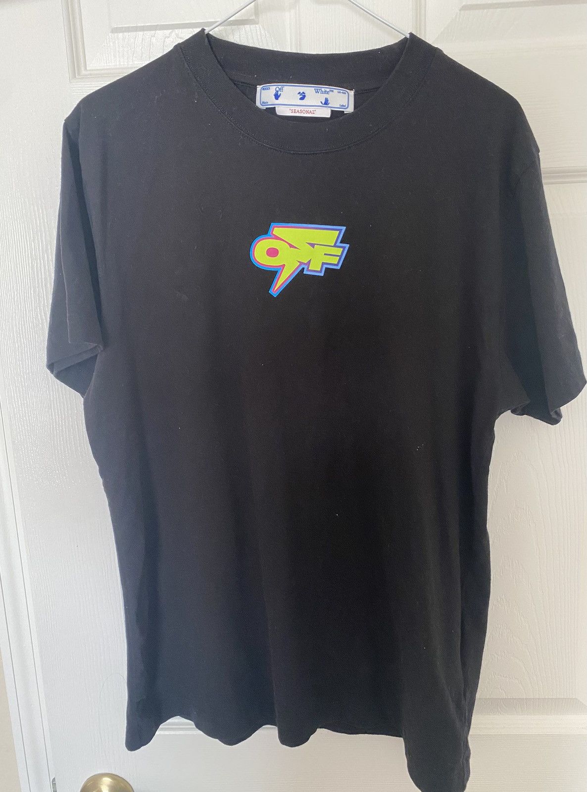Off-White Off-White Thunder T Shirt Size Medium Size US M / EU 48-50 / 2 - 1 Thumbnail