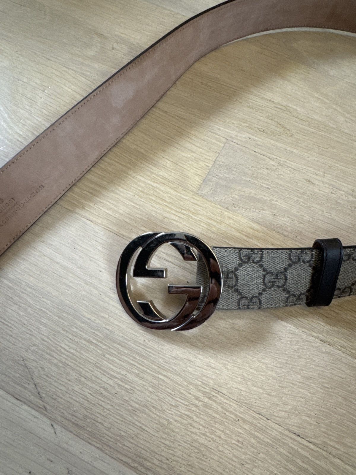 Gucci Gucci Belt With interlocking G Buckle Size 38 - 6 Thumbnail