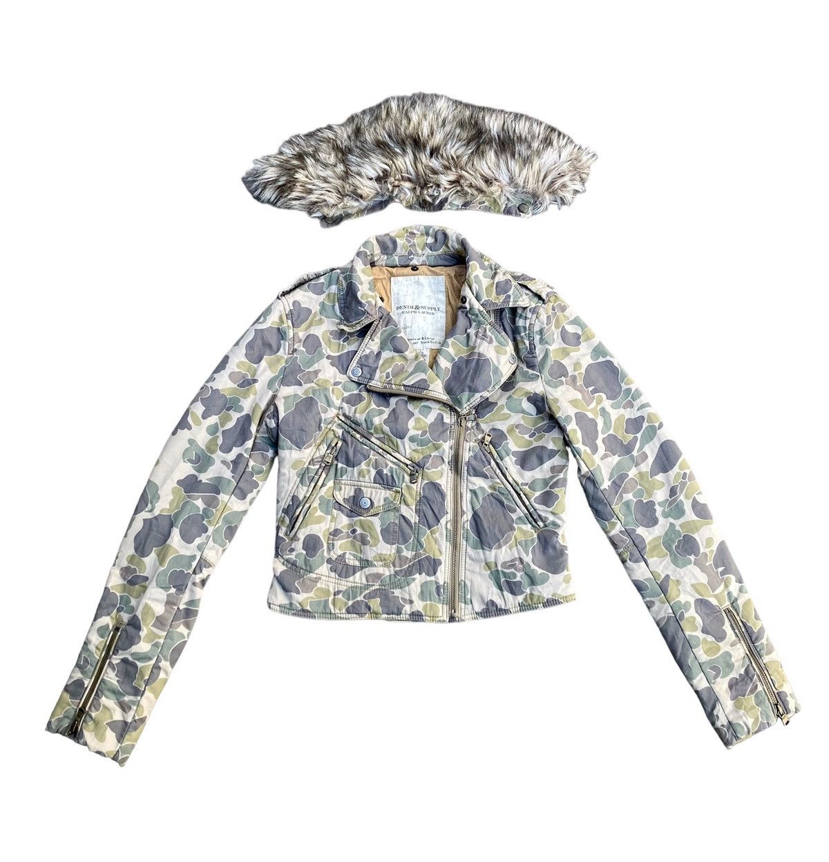 Denim & Supply Ralph Lauren Denim and Supply Ralph Laurent Fur Crop Jacket Size M / US 6-8 / IT 42-44 - 3 Thumbnail