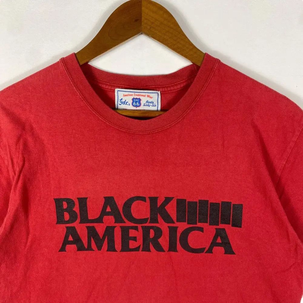 Japanese Brand Vintage BLACK AMERICA The Route 66 Tour Tee Shirt Size US M / EU 48-50 / 2 - 2 Thumbnail