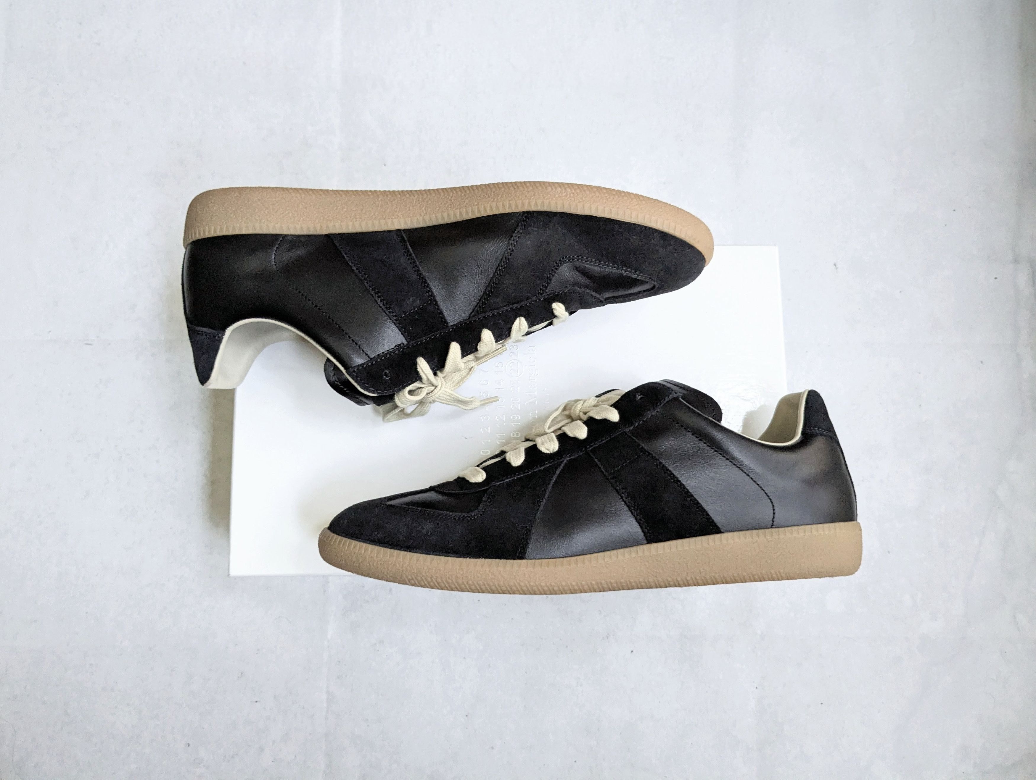 Maison Margiela Maison Margiela Replica GAT Black 11 44 Low Tops Gum Size US 11 / EU 44 - 1 Thumbnail