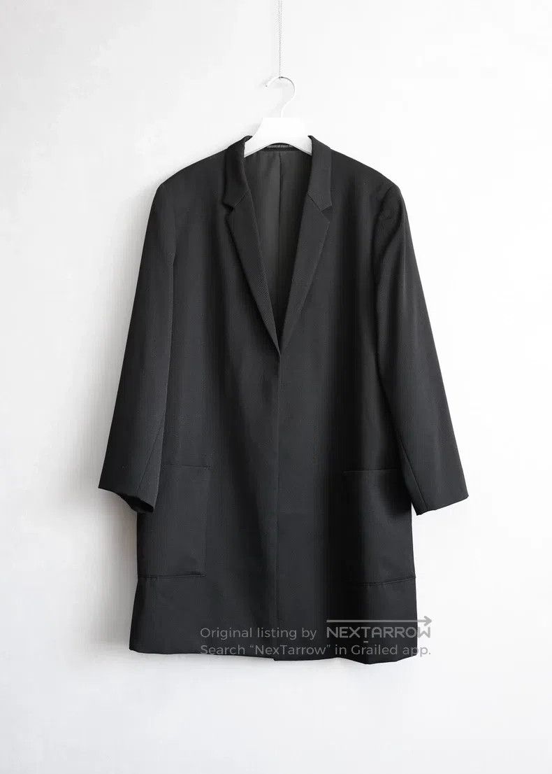 Yohji Yamamoto Yohji Yamamoto Long Unbuttoned Coat Size US S / EU 44-46 / 1 - 1 Thumbnail
