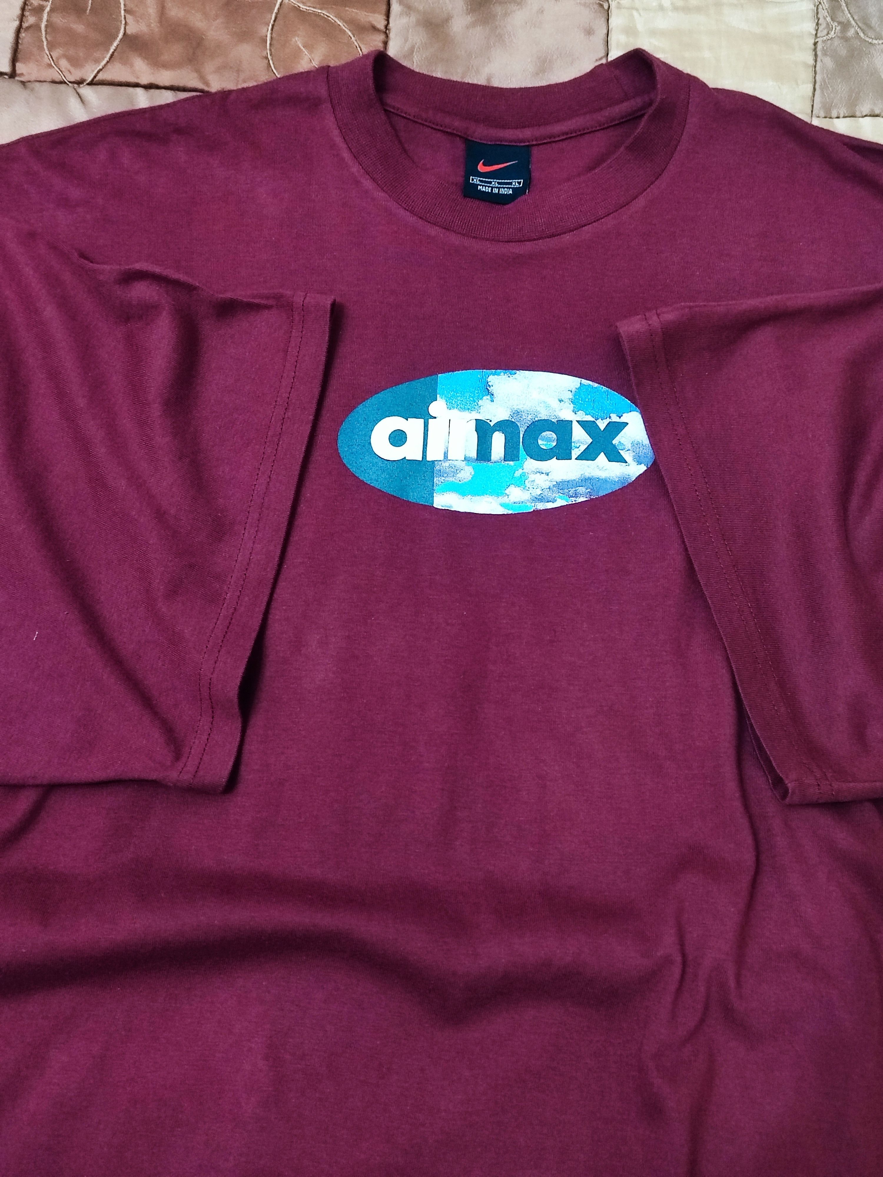 Nike × Vintage Vintage Nike Air Max 95 Logo Oversived T-Shirt Size US XL / EU 56 / 4 - 1 Thumbnail