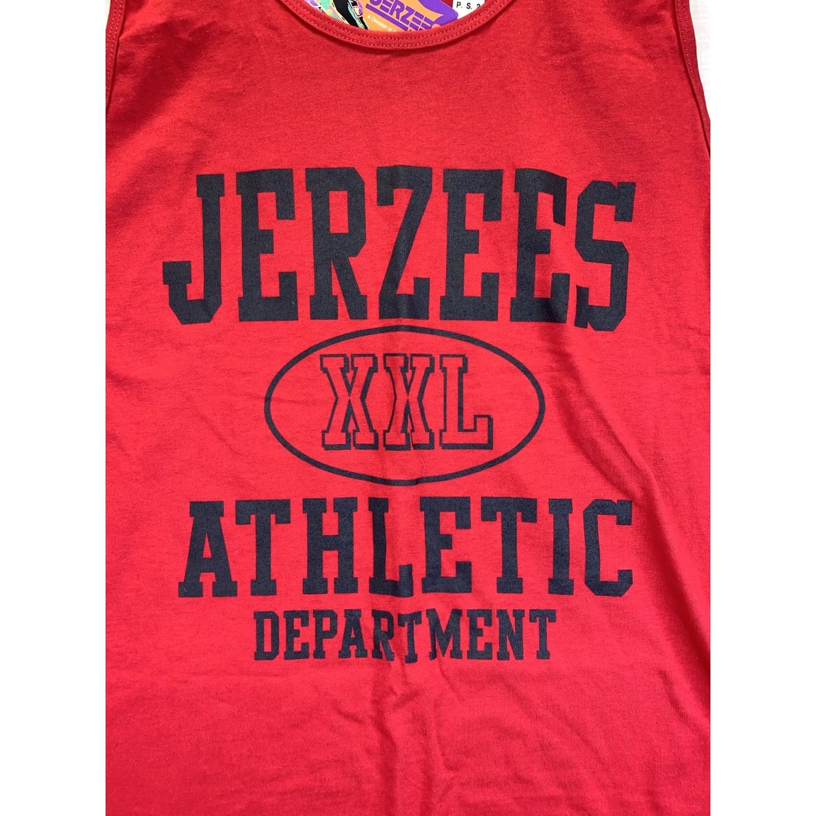 Jerzees VINTAGE Jerzees Tank Top Men XL Red 1990s Deadstock NWT-8681 Graphic Tee Sleeveless Size US XL / EU 56 / 4 - 3 Thumbnail