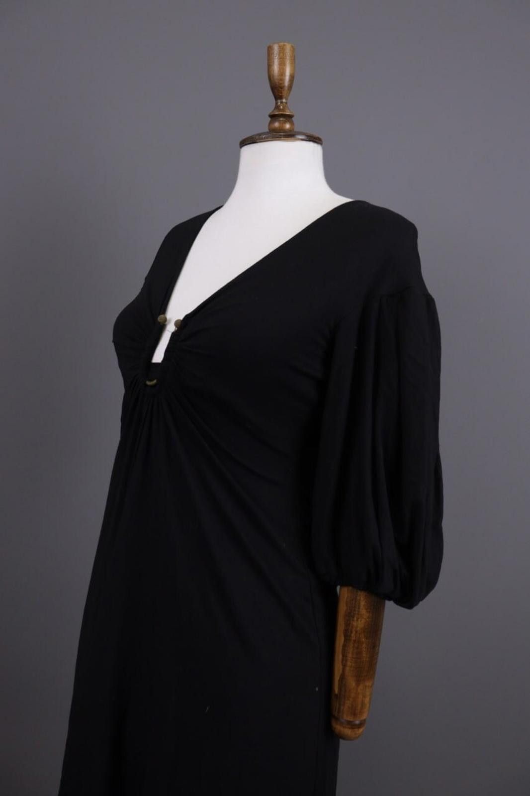 Just Cavalli Just Cavalli Black Designer Wool Evening Dress Sz 40/ XS Size M / US 6-8 / IT 42-44 - 4 Thumbnail