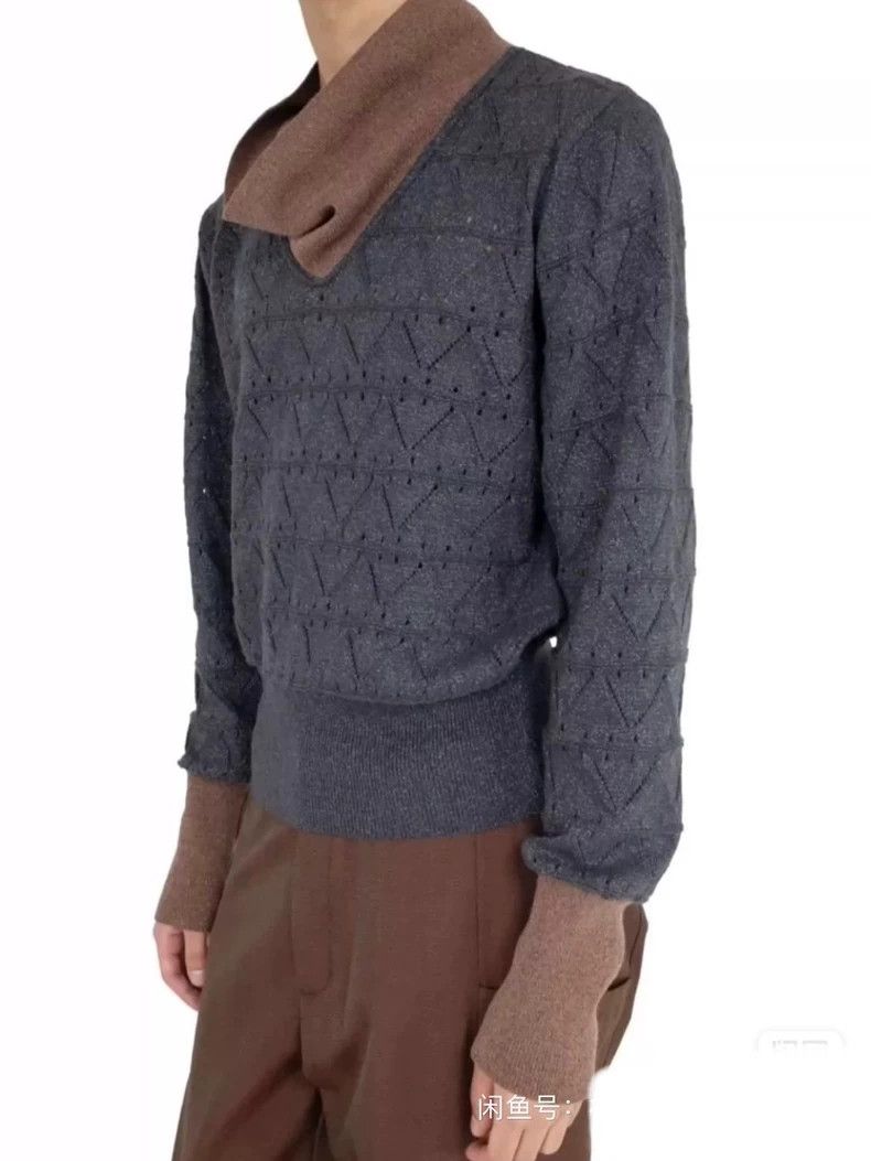 Kiko Kostadinov KIKO KOSTADINOV SS24 Show Model Dark Gray and Brown Plaid Size US S / EU 44-46 / 1 - 9 Thumbnail