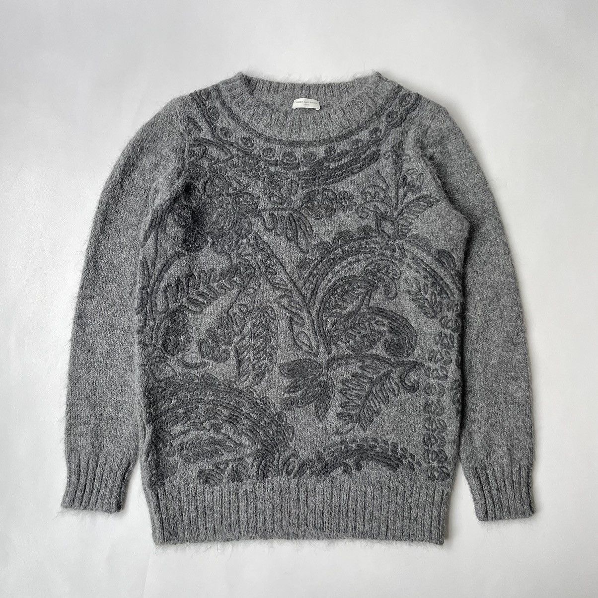 Dries Van Noten Sample Embroidered Mohair Sweater Size US M / EU 48-50 / 2 - 1 Thumbnail