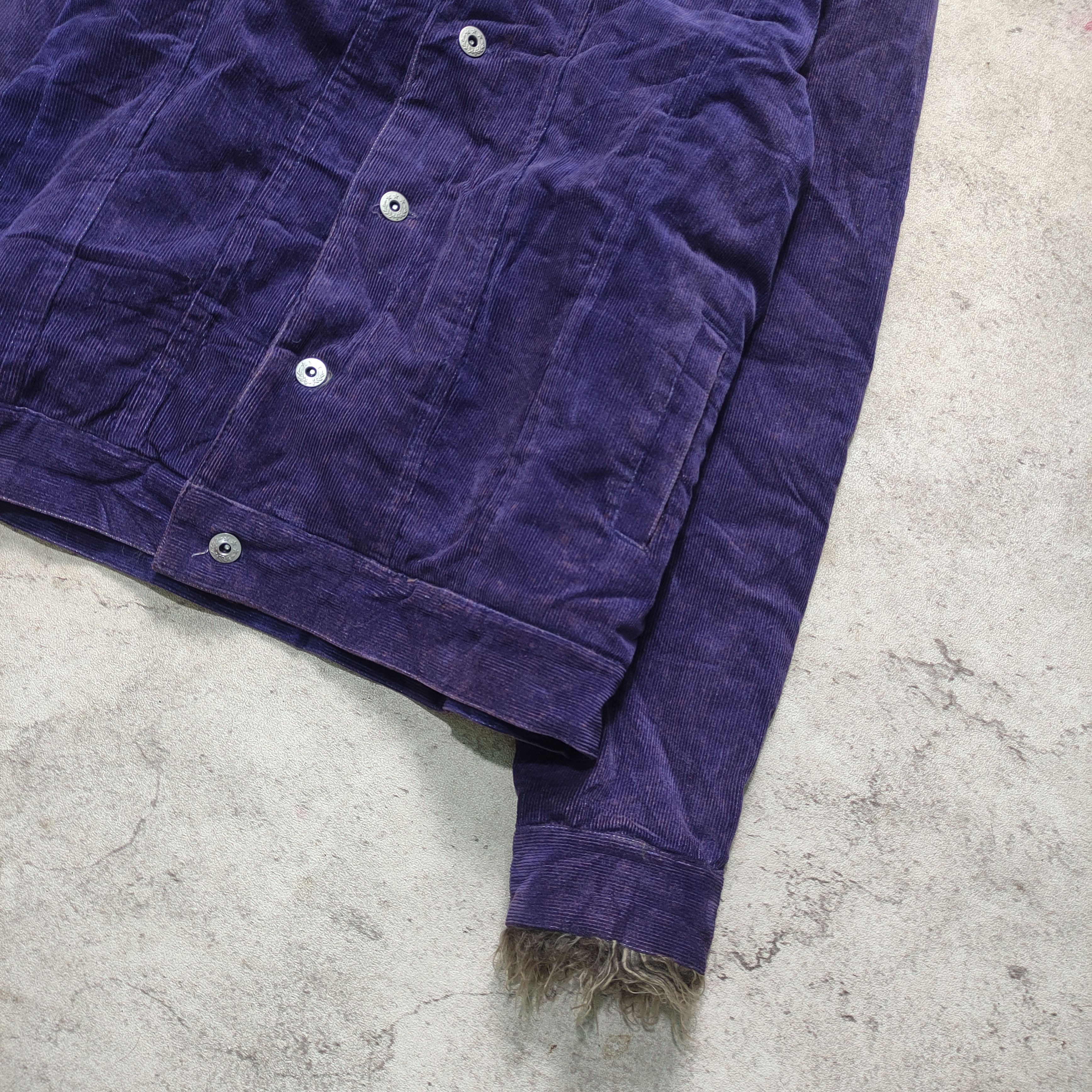 Tornado Mart Navy Blue Fur Jacket Vkei Japanese 2000s Archive Size US L / EU 52-54 / 3 - 8 Thumbnail