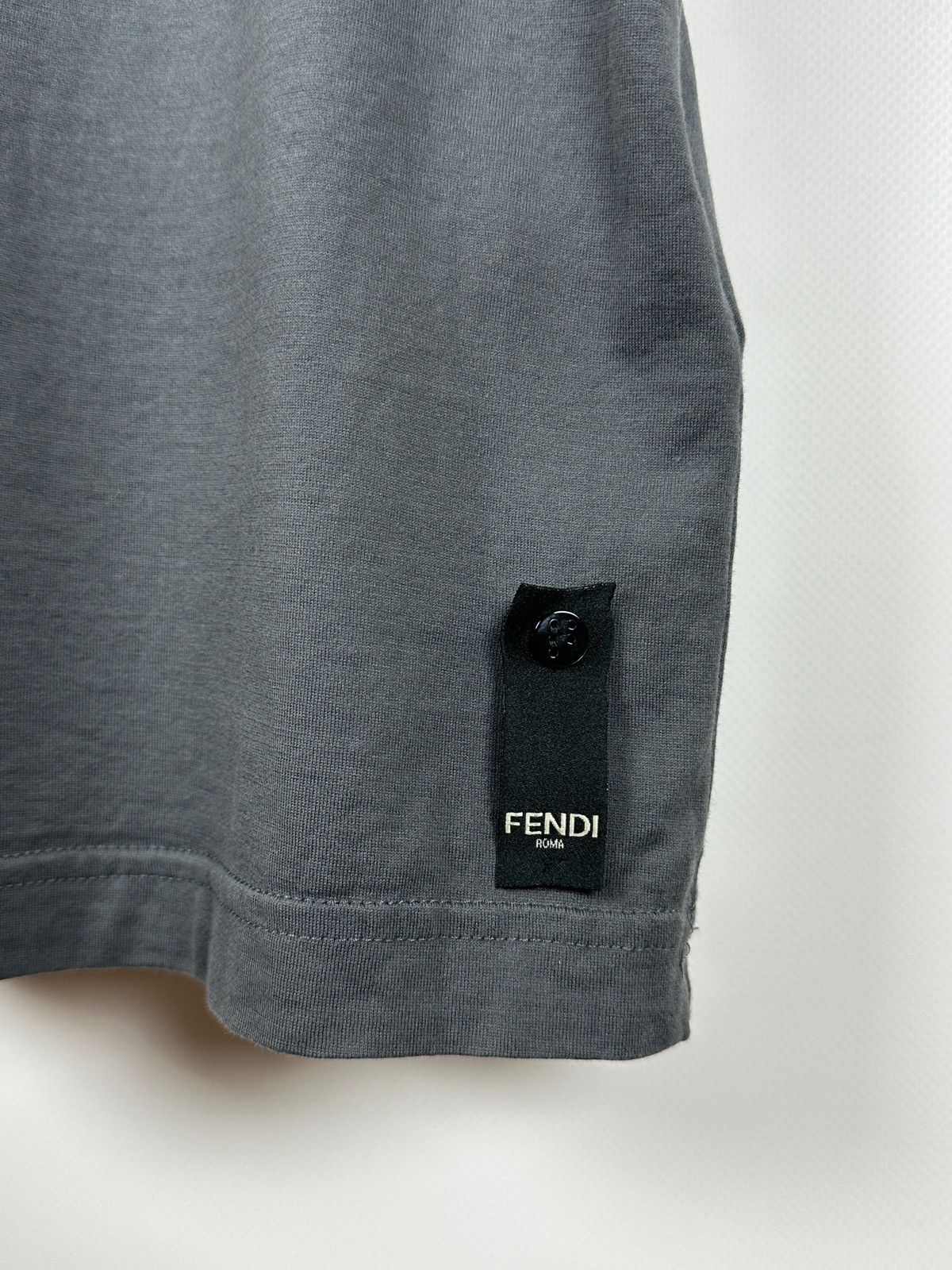 Fendi Fendi Monster Eyes Studded Gray T-Shirt Size US M / EU 48-50 / 2 - 7 Thumbnail