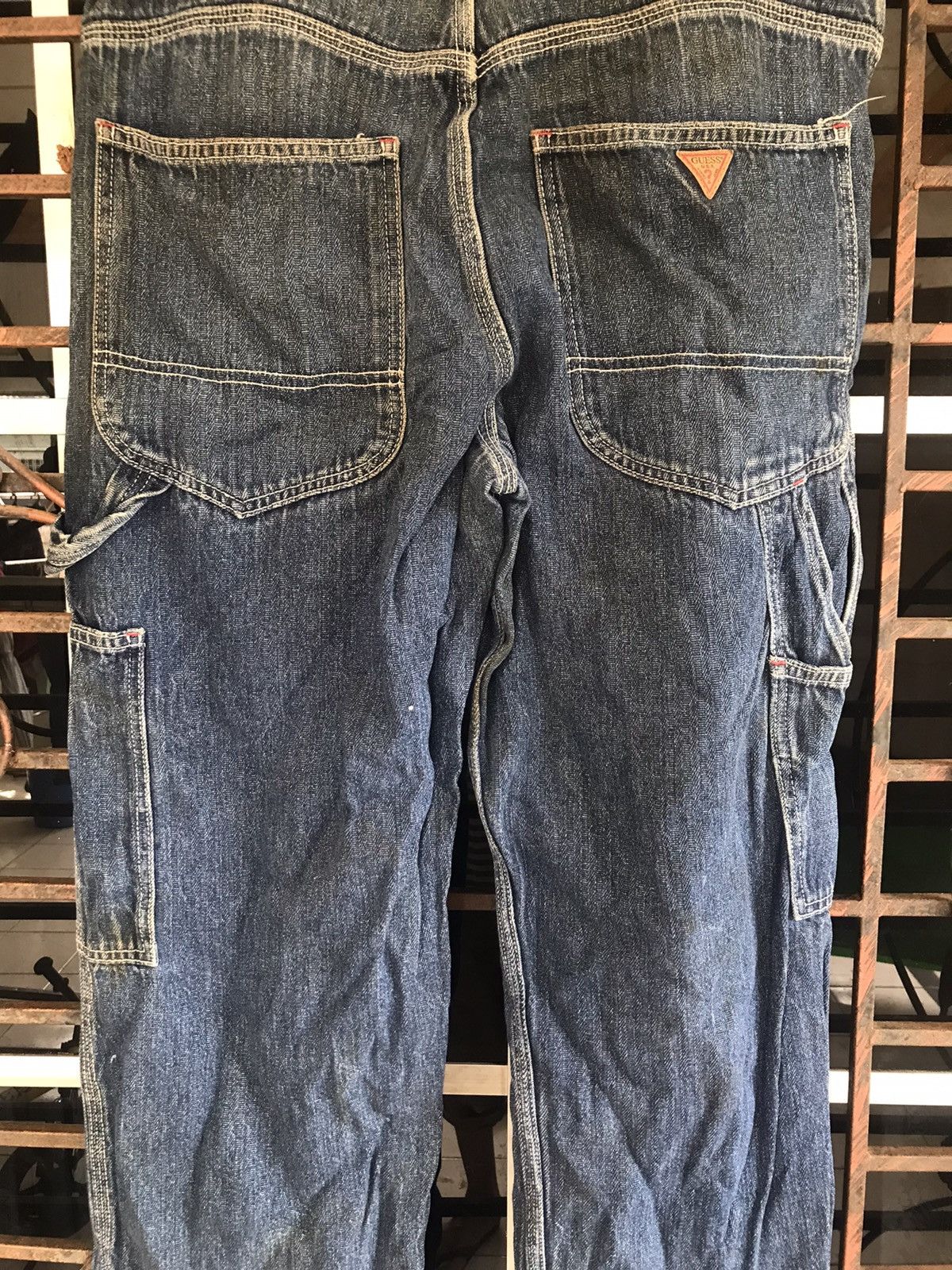 Guess × Vintage Vintage Guess Jeans Carpenter Wabash Made in USA Size US 35 - 7 Thumbnail