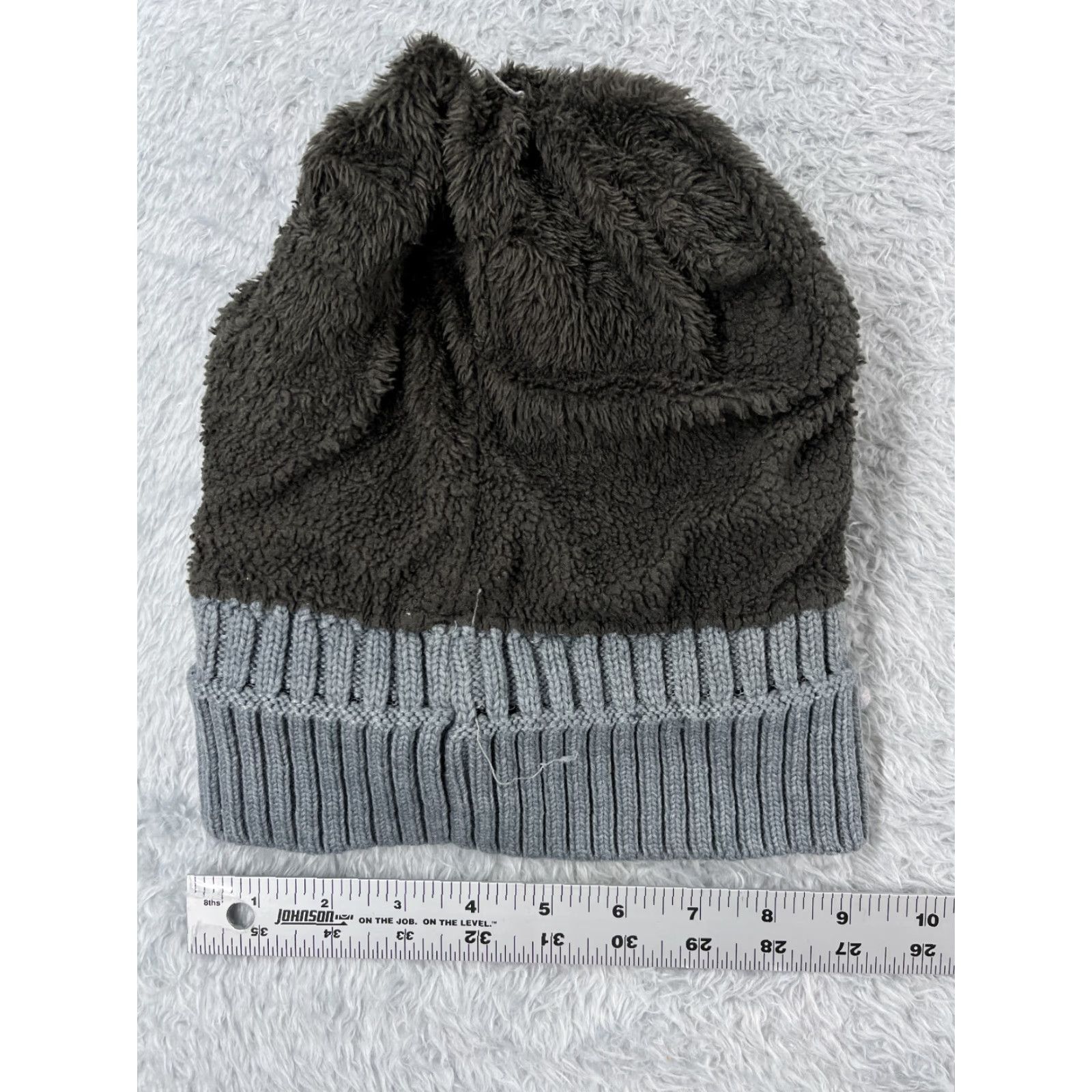 Vintage Beanie Toque Womens One Size Gray Double Knit Lined Polyester Blend Ski Outdoors Size ONE SIZE - 4 Thumbnail
