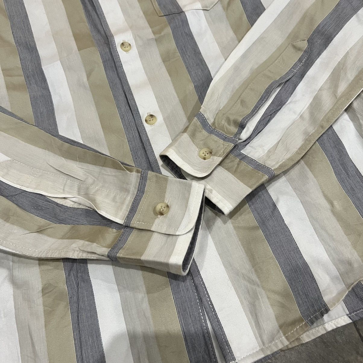 Tornado Mart Tornado Mart Vertical Stripe Long Sleeve button up Shirt Size US M / EU 48-50 / 2 - 4 Thumbnail