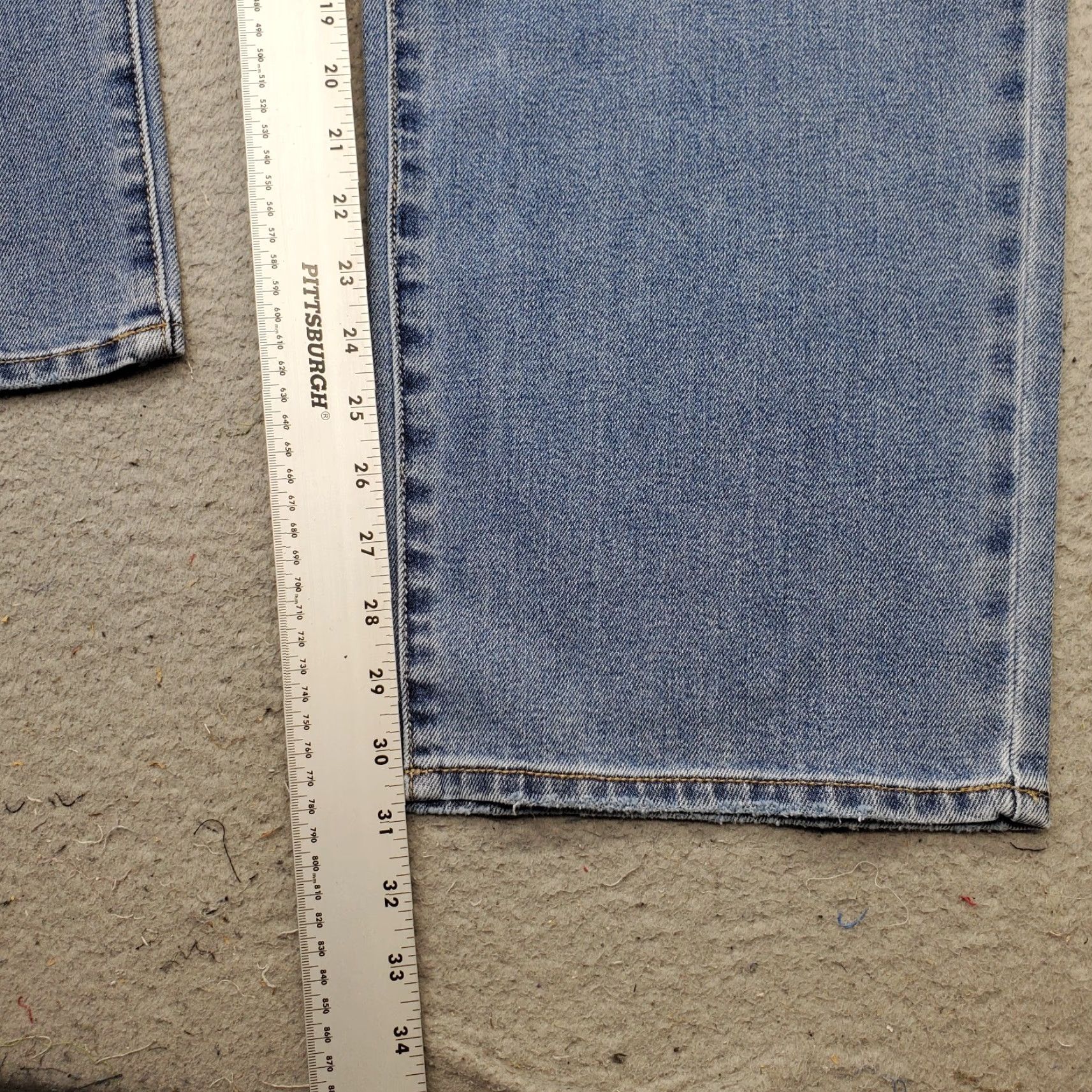 Vintage Seven7 Jeans Womens 16 Blue Denim Fitted High Rise Straight Leg Waist 38 Inseam 31 In Vintage No Size 38" / US 16 / IT 52 - 4 Thumbnail