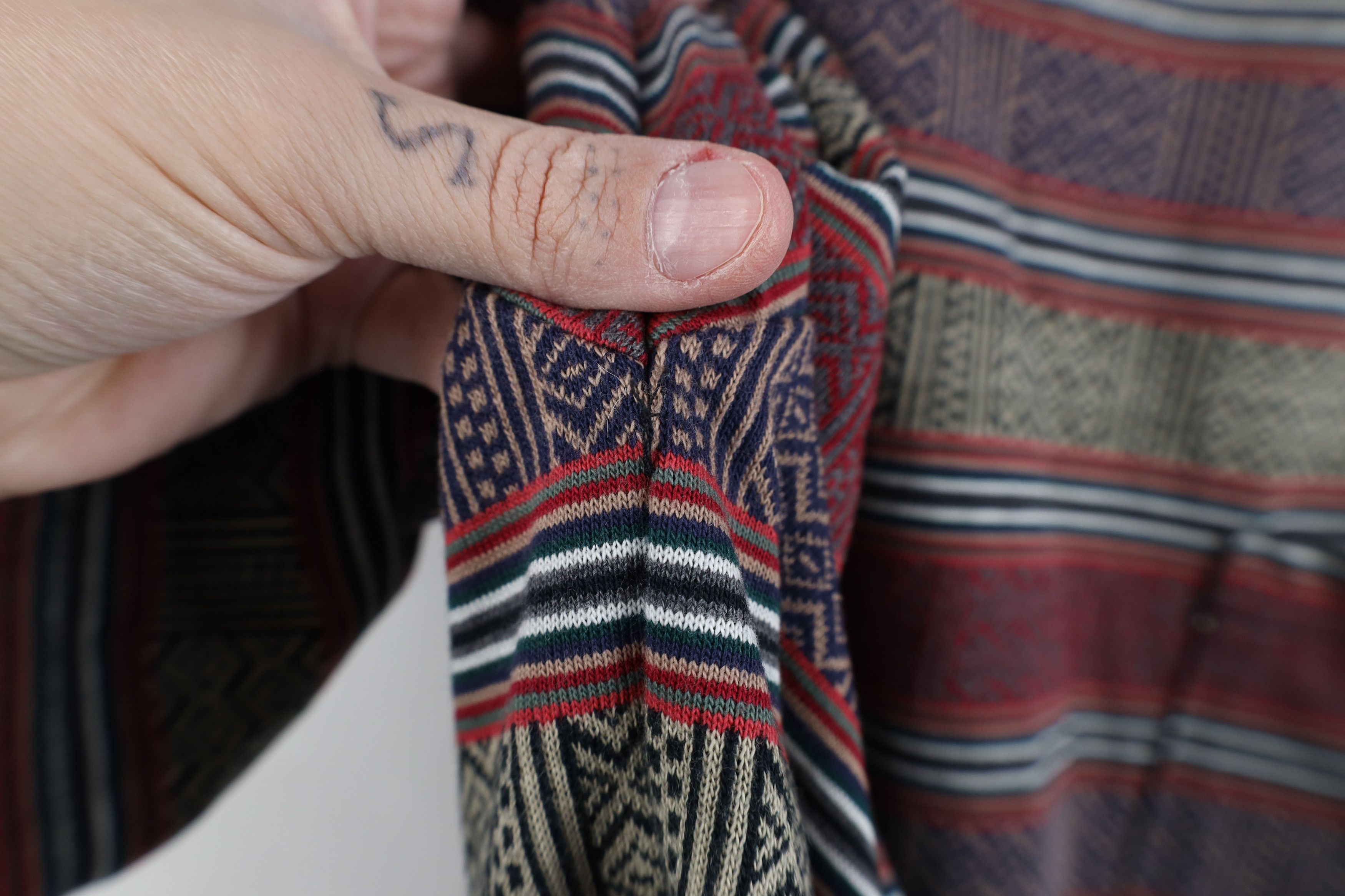 Vintage Vintage 90s Streetwear Striped Knit Surf T-Shirt USA Size US M / EU 48-50 / 2 - 6 Thumbnail