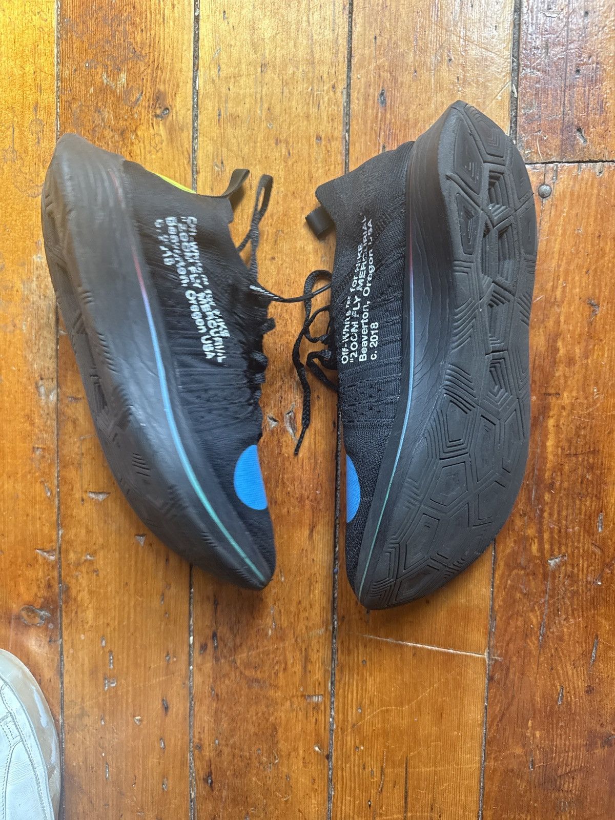 Nike × Off-White Nike Zoom Fly Mercurial Off-White Black Size US 10.5 / EU 43-44 - 11 Thumbnail