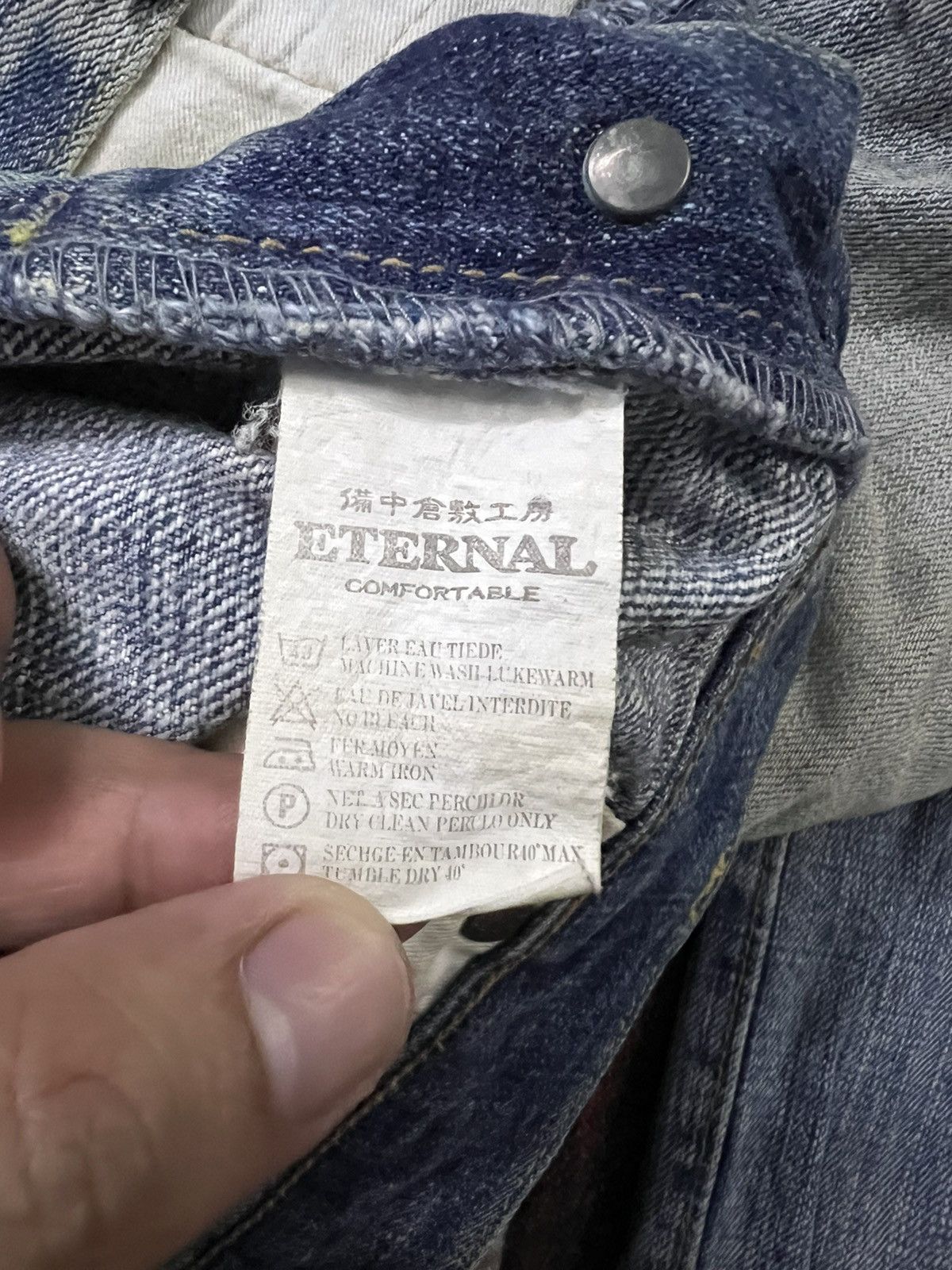 Eternal × If Six Was Nine Vintage Eternal Mud Wash Distressed Jeans Nice Faded Size US 32 / EU 48 - 17 Thumbnail