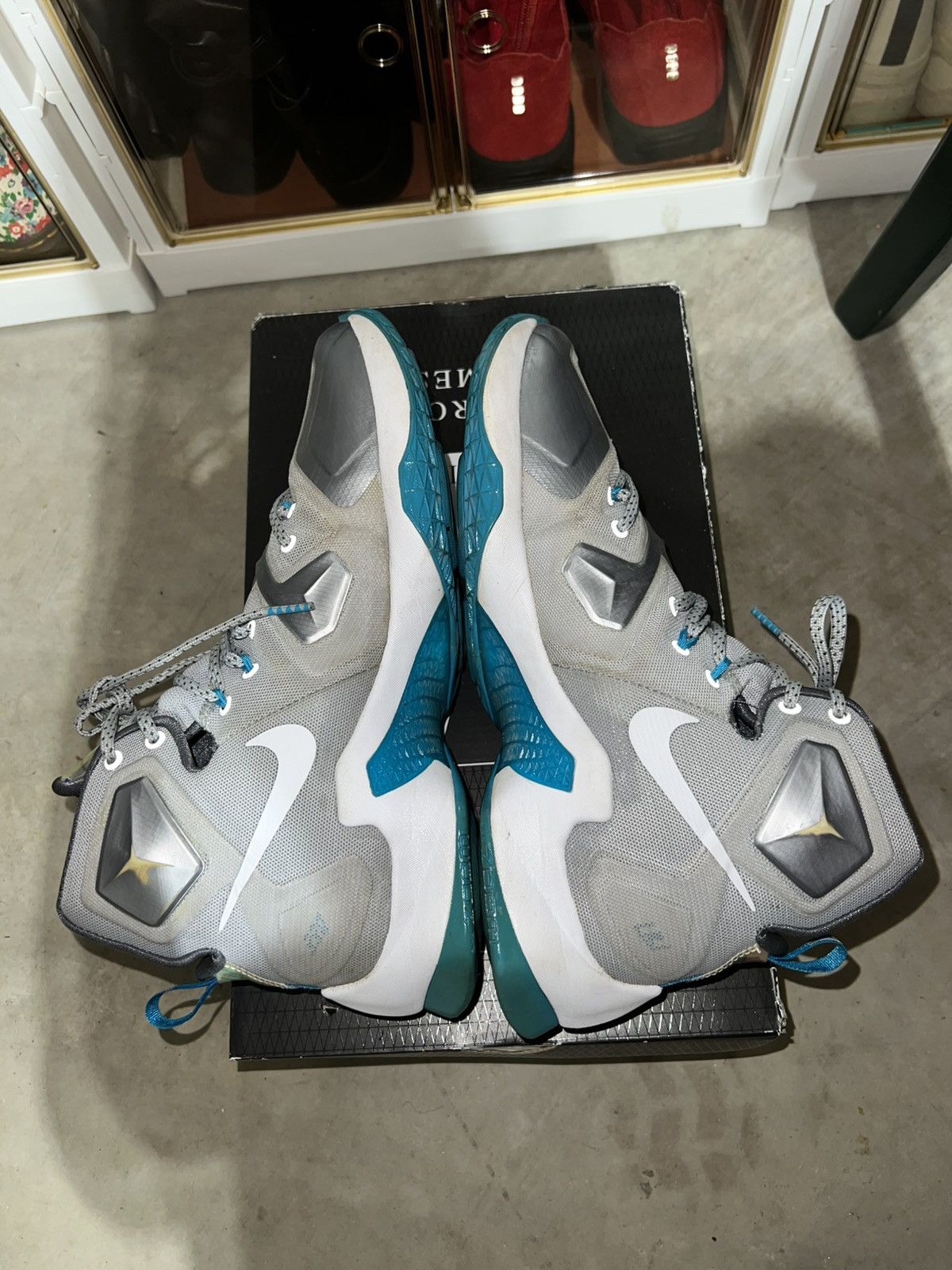 Nike Nike Lebron 13 Blue Lagoon - Size 9.5 Size US 9.5 / EU 42-43 - 4 Thumbnail