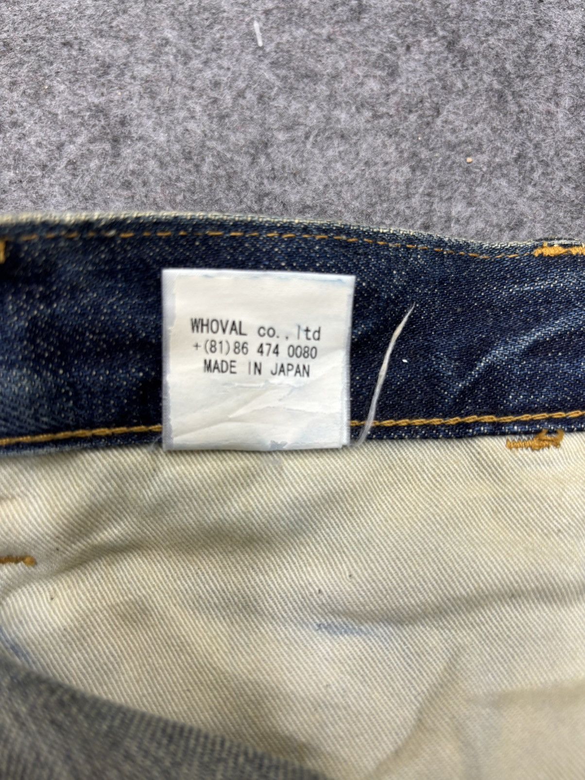 Japanese Brand 💥90s Denim Character💥DDRD Skinny Blue Wash Denim F640 Size US 33 - 19 Thumbnail