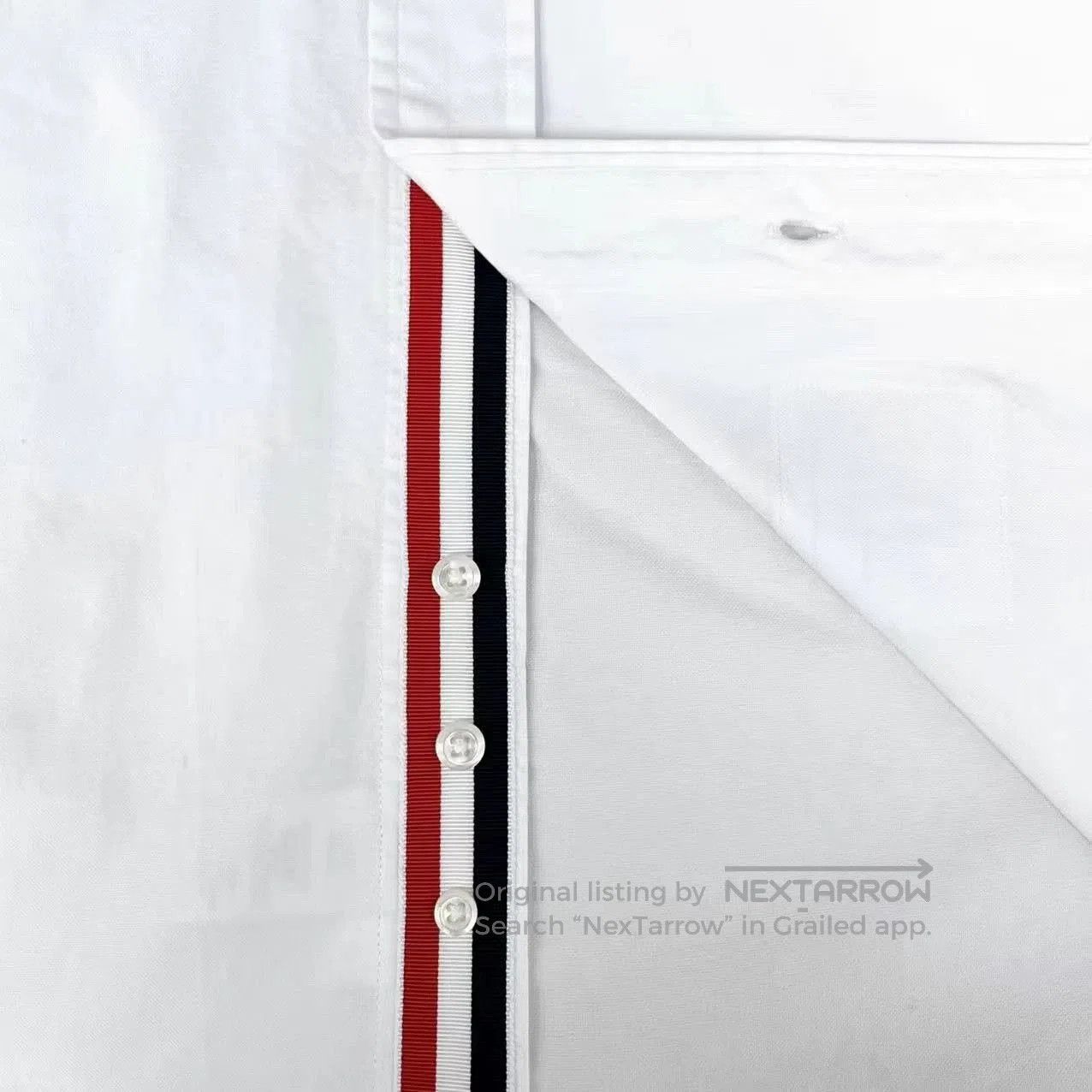 Thom Browne Thom Browne White Oxford Button-Up Shirt. Size US S / EU 44-46 / 1 - 5 Thumbnail