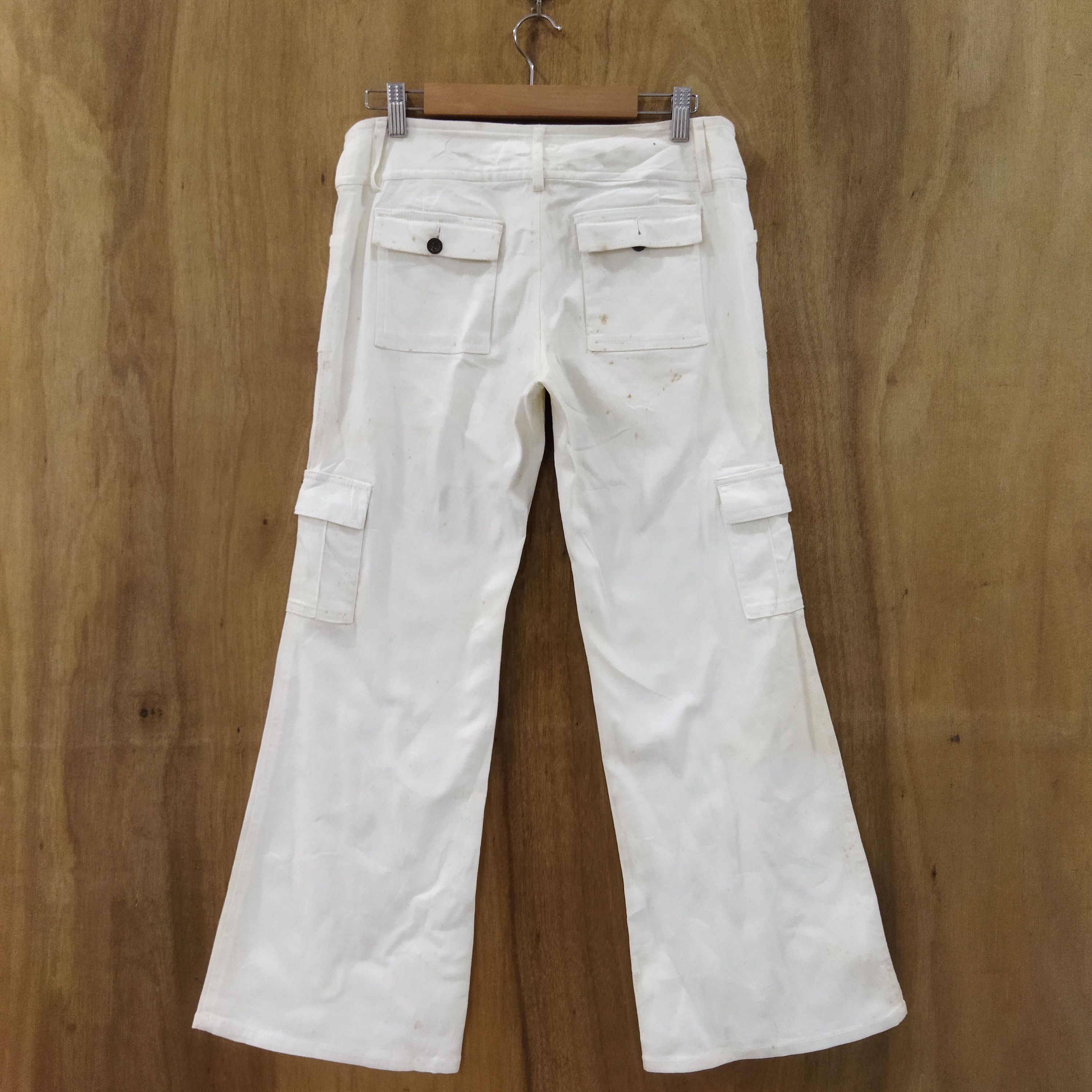 Japanese Brand MK KLEIN WHITE YELLO CARGO PANTS Size US 29 - 8 Thumbnail