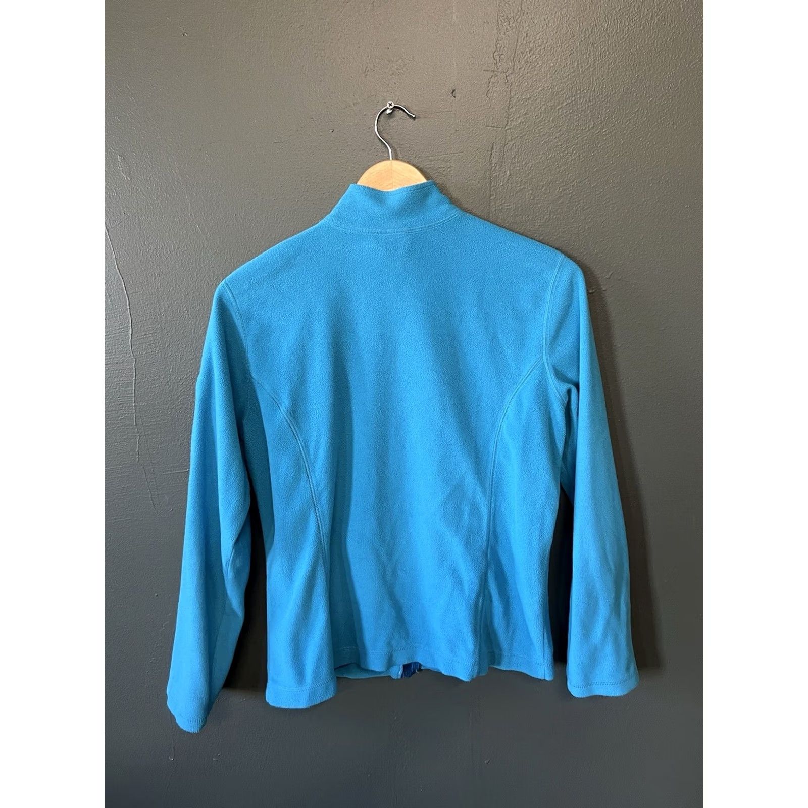 Vintage L.L. Bean Sweater Full Zip Fleece Mock Neck Women Blues Blue S Size Small Shirt Womens Size S / US 4 / IT 40 - 2 Thumbnail