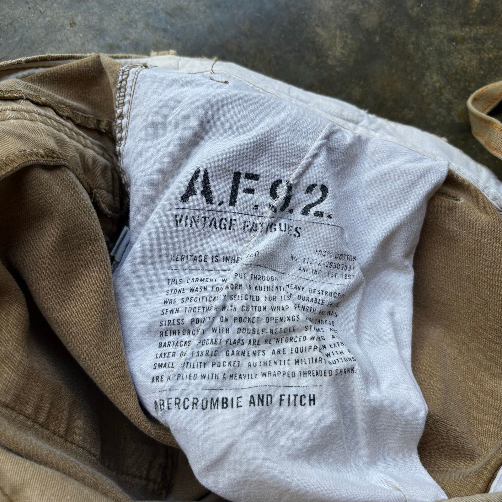 Abercrombie & Fitch Rare Vintage Abercrombie Baggy Military Style Pants Size US 36 / EU 52 - 4 Thumbnail
