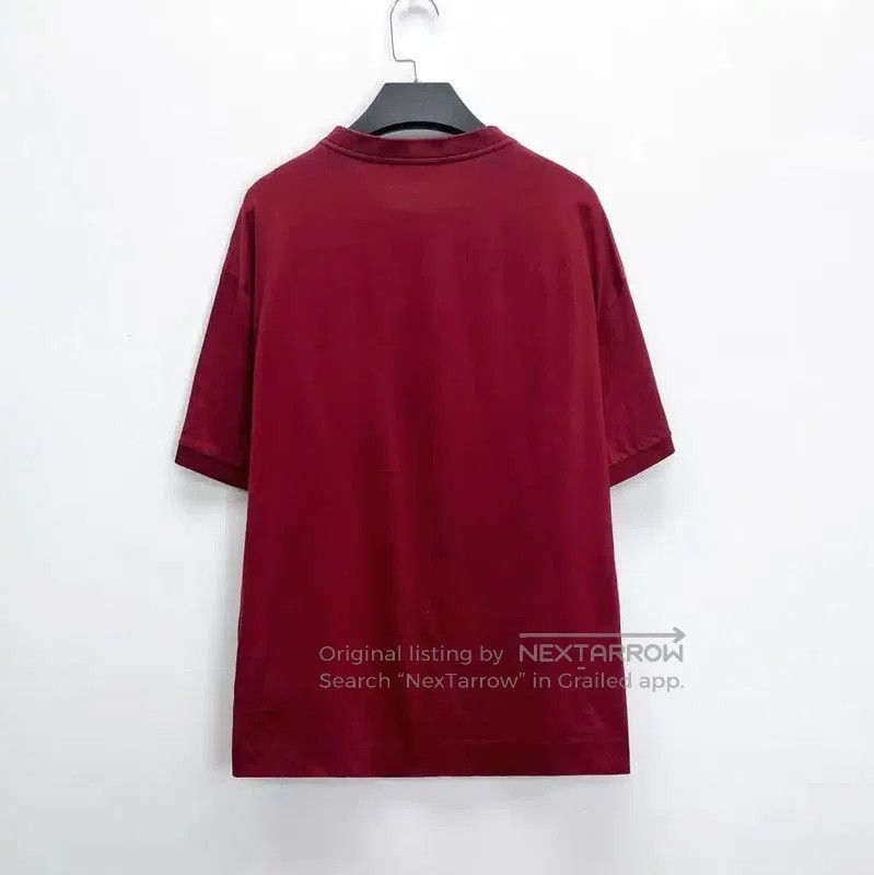 Prada Red Logo Cotton T-Shirt for Men.