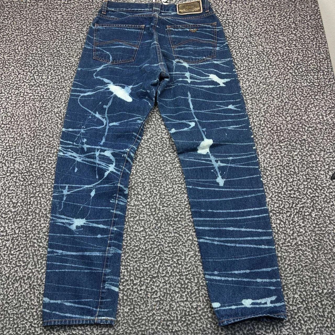 Giorgio Armani Vintage Giorgio Armani Jeans 32x32 Bleach Splatter Denim Size US 32 / EU 48 - 2 Thumbnail