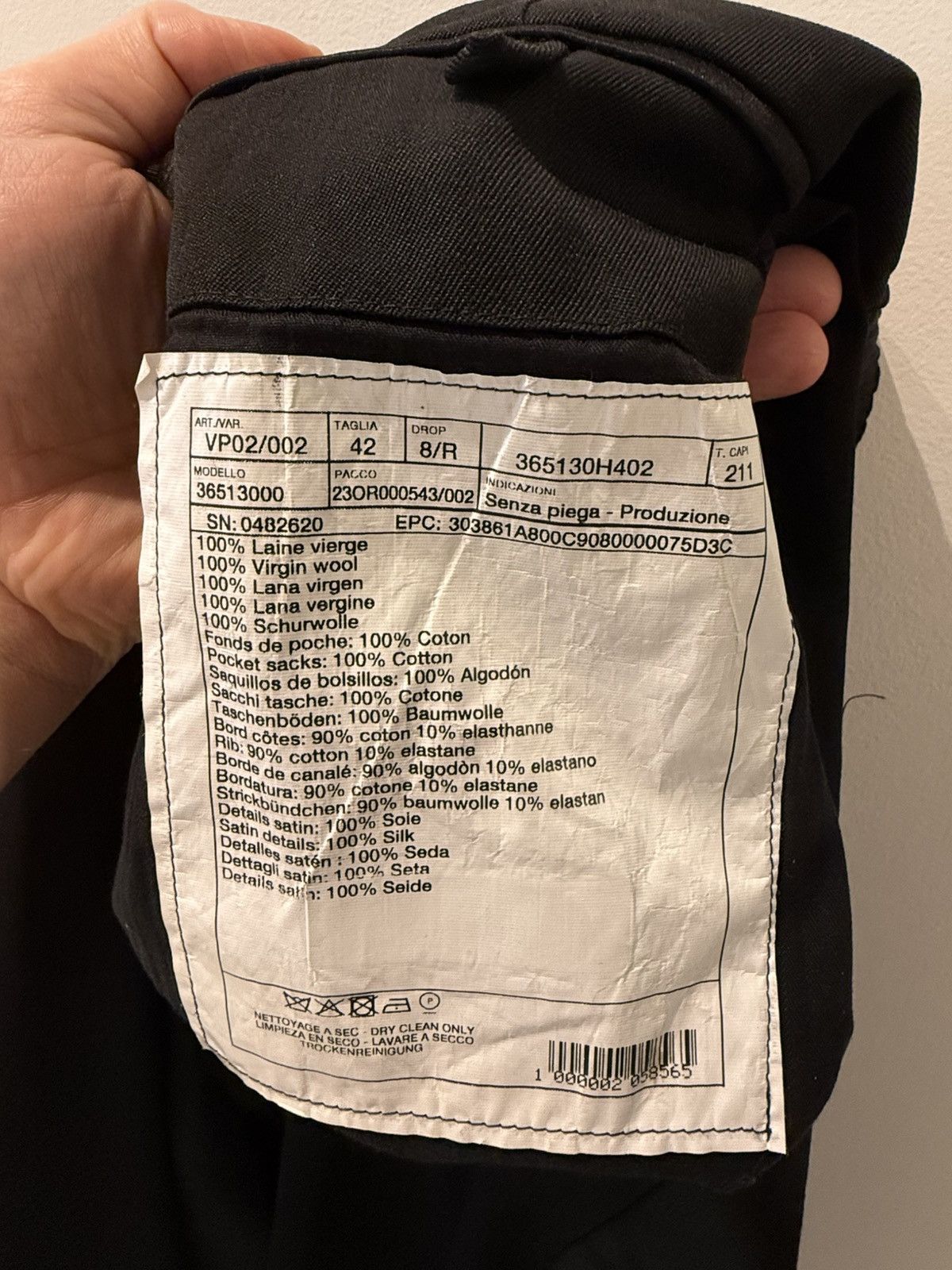 Hermes Hermès - Black Satin Stripe Tuxedo Jogger, size 42 Size US 30 / EU 46 - 6 Thumbnail